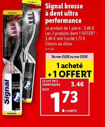 Signal brosse à dent ultra performance