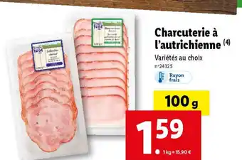 Lidl Charcuterie à l'autrichienne offre