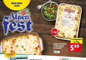 Lidl Gratin Savoyard à l'Emmental de Savoie offre