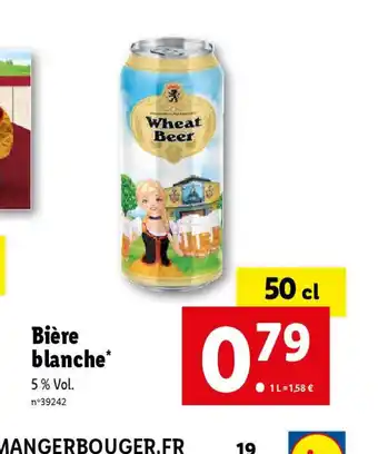 Lidl Bière blanche offre