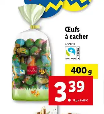 Lidl Œufs à cacher offre