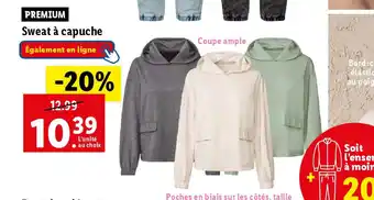 Lidl Sweat à capuche offre