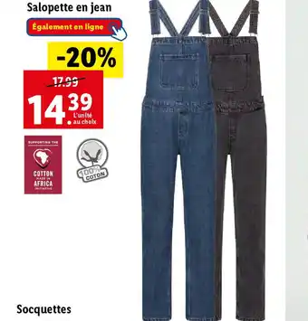 Lidl Salopette en jean offre