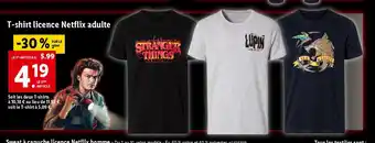 Lidl T-shirt licence Netflix adulte offre
