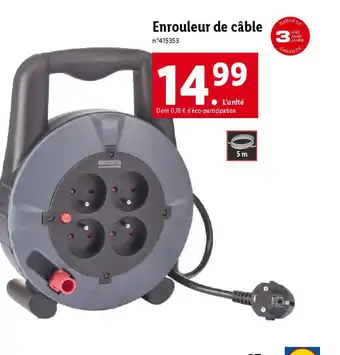 Lidl Enrouleur de câble offre