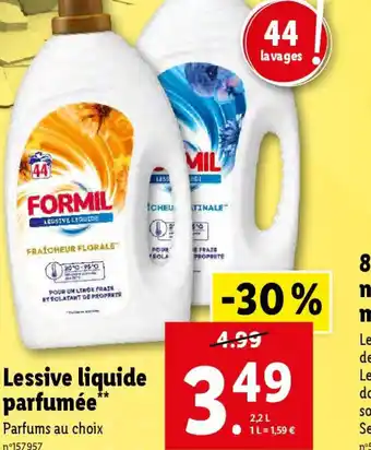 Lidl Lessive liquide parfumée offre