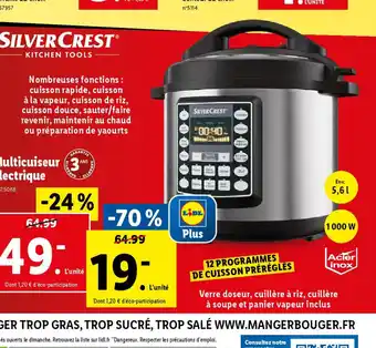 Lidl Multicuiseur 3 électrique offre