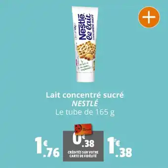 Coccimarket Lait concentré sucré NESTLÉ Le tube de 165 g offre
