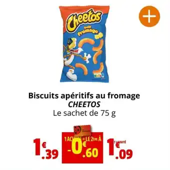 Coccimarket Biscuits apéritifs au fromage CHEETOS Le sachet de 75 g offre