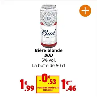 Coccimarket Bière blonde BUD offre