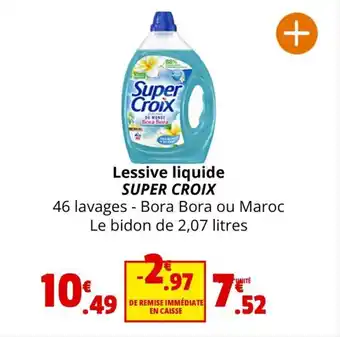 Coccimarket Lessive liquide SUPER CROIX offre