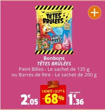 Coccinelle Express Bonbons TÊTES BRÛLÉES offre