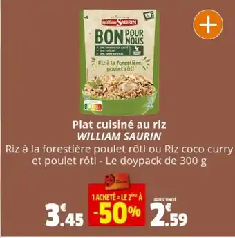 Coccinelle Express Plat cuisiné au riz WILLIAM SAURIN offre