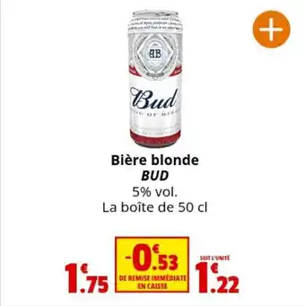 Coccinelle Express Bière blonde BUD offre