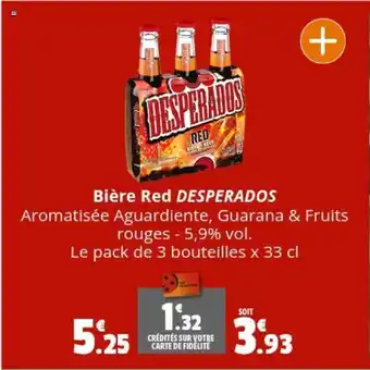 Coccinelle Express Bière Red DESPERADOS offre