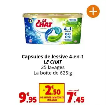 Coccinelle Express Capsules de lessive 4-en-1 LE CHAT offre