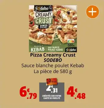 Coccinelle Supermarché Pizza Creamy Crust SODEBO offre