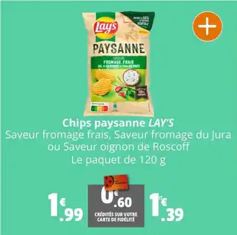 Coccinelle Supermarché Chips paysanne LAY'S offre