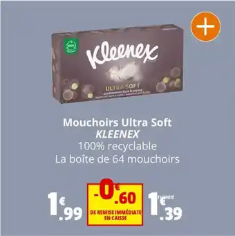Coccinelle Supermarché Mouchoirs Ultra Soft KLEENEX offre