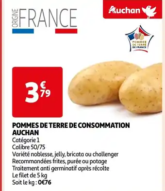 Auchan POMMES DE TERRE DE CONSOMMATION offre
