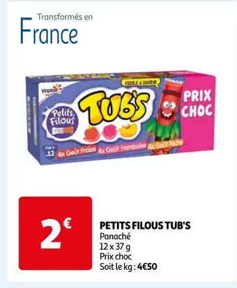 Auchan PETITS FILOUS TUB'S Panaché offre