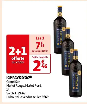 Auchan IGP PAYS D'OC(¹) Grand Sud offre