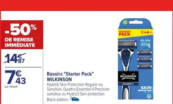 Carrefour Rasoirs "Starter Pack" WILKINSON offre