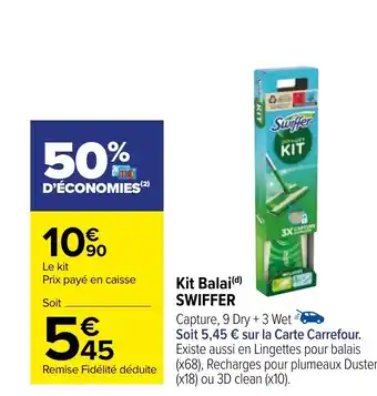 Carrefour Kit Balai(d) SWIFFER offre