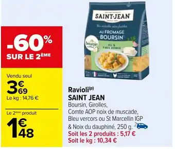 Carrefour Ravioli (P) SAINT JEAN offre