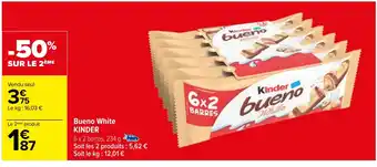 Carrefour Bueno White KINDER offre