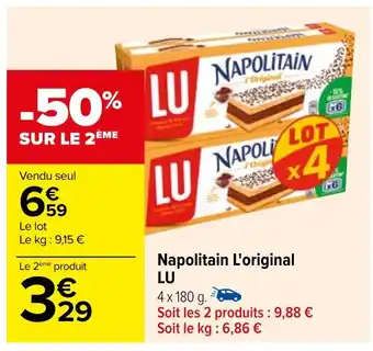 Carrefour Napolitain L'original LU offre