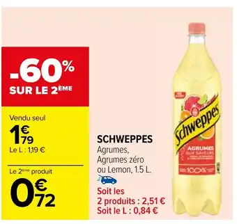 Carrefour SCHWEPPES offre
