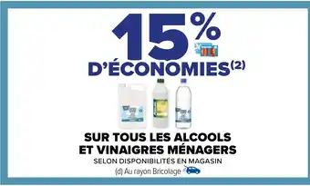SUR TOUS LES ALCOOLS ET VINAIGRES MÉNAGERS