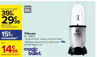 Carrefour i Blender Réf. : MBRO3 offre