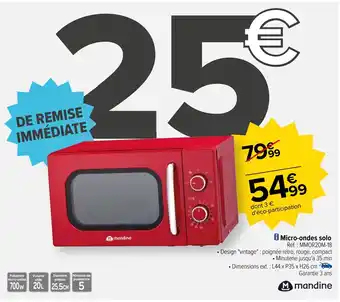 Carrefour i Micro-ondes solo offre