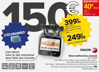 Carrefour Robot multifonctions connecté offre