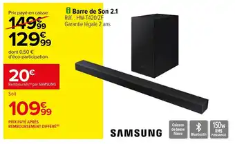 Carrefour i Barre de Son 2.1 Réf. : HW-T420/ZF offre