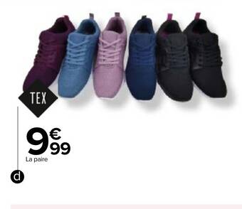 Promo Tex basket adulte ou enfant chez Carrefour