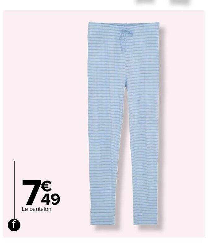 Pantalon pyjama homme discount carrefour