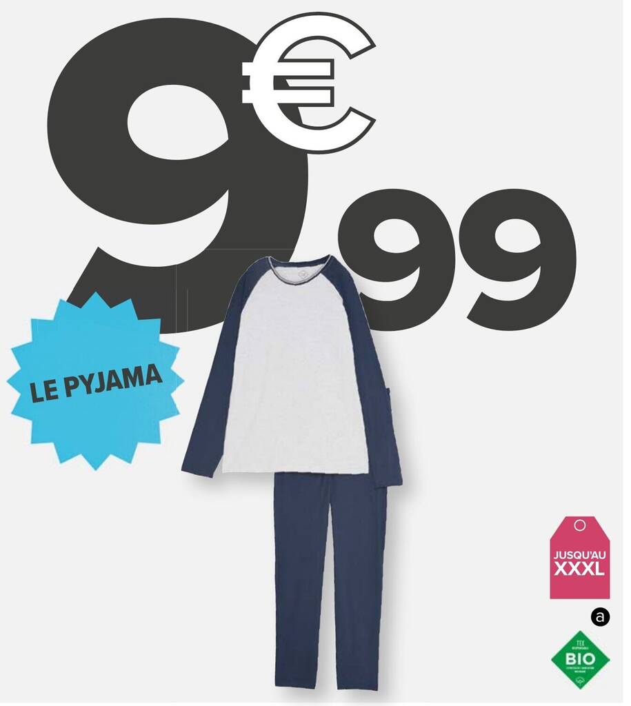 Promo Pyjama long homme TEX chez Carrefour