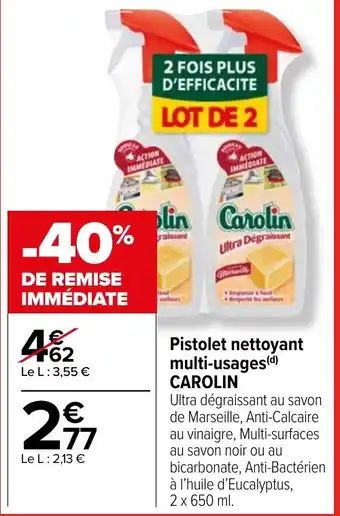 Carrefour Market Pistolet nettoyant multi-usages (d) CAROLIN offre