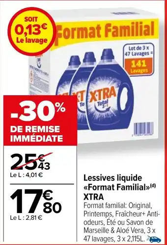 Carrefour Market Lessives liquide <<Format Familial>>(d) XTRA offre