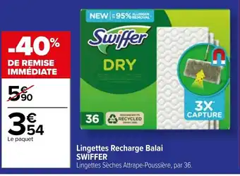 Carrefour Market Lingettes Recharge Balai SWIFFER offre