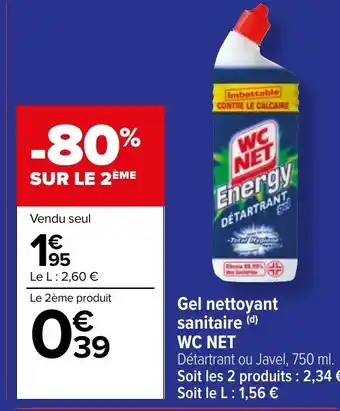 Gel nettoyant sanitaire (d) WC NET