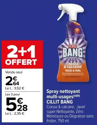 Carrefour Market Spray nettoyant multi-usages (a) (b CILLIT BANG offre