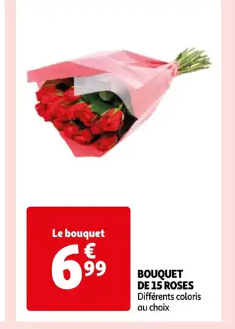 Auchan BOUQUET DE 15 ROSES offre