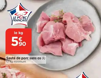 Sauté de porc sans os