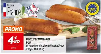 BAZIN SAUCISSE DE MORTEAU IGP