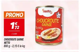 Netto NETTO CHOUCROUTE GARNIE offre