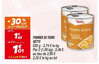 Netto NETTO POMMES DE TERRE offre